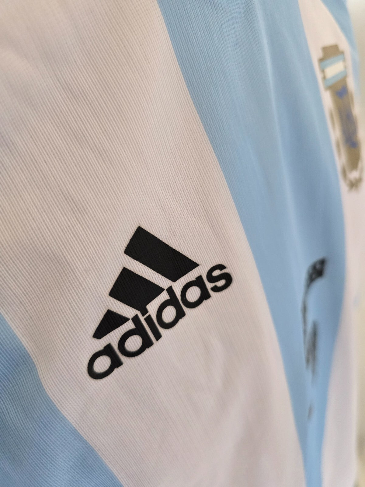 Maglia calcio ufficiale Argentina Luis Biglia 5 Adidas Climacool tg L
