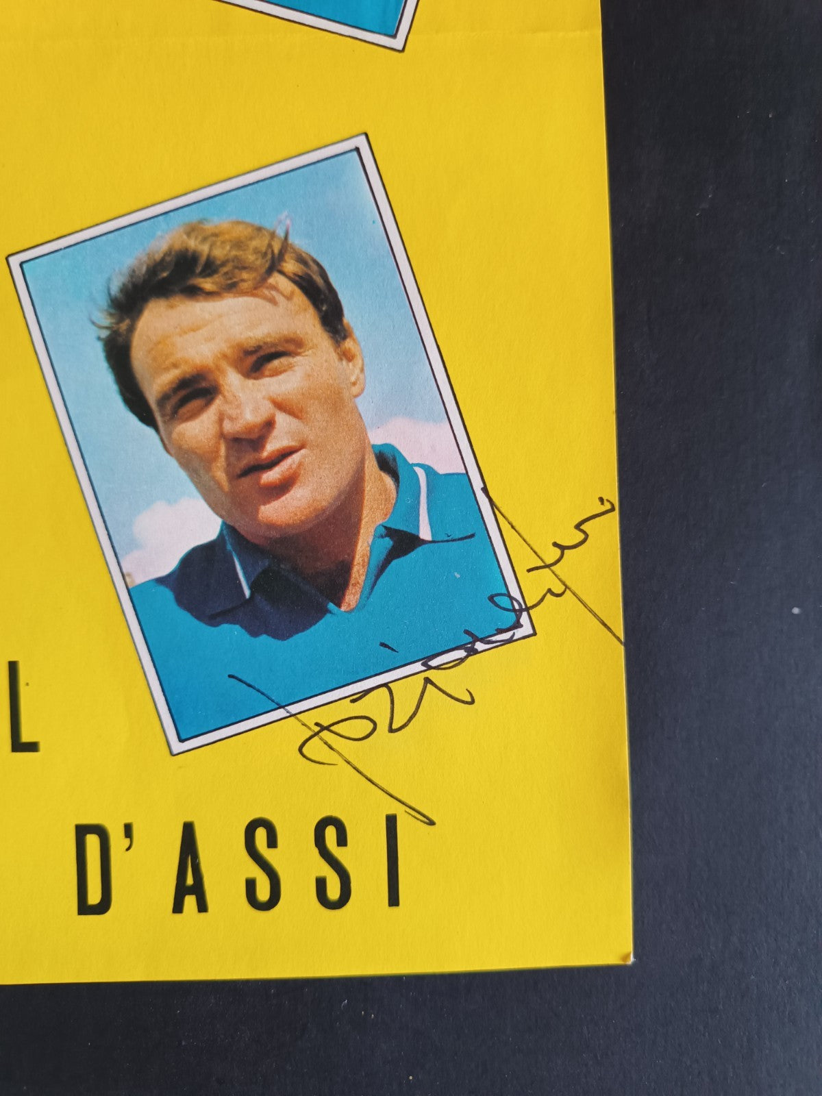 Poster Napoli Il poker d'assi autografo Josè Altafini (Mazzola)