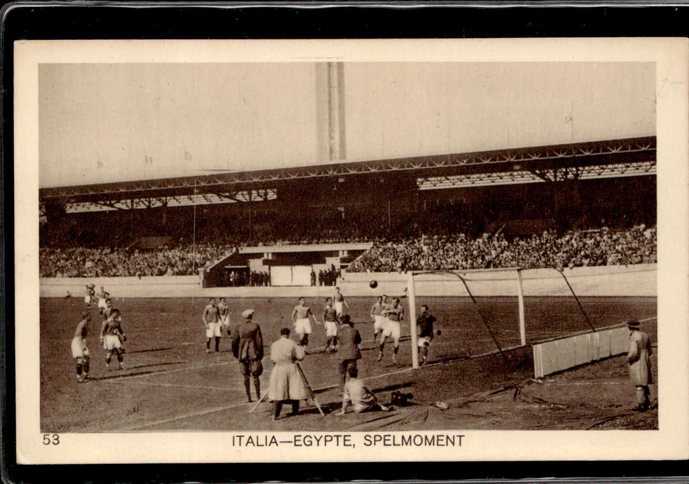 cartolina postcard Olimpiadi 1928 Calcio Italia Egitto