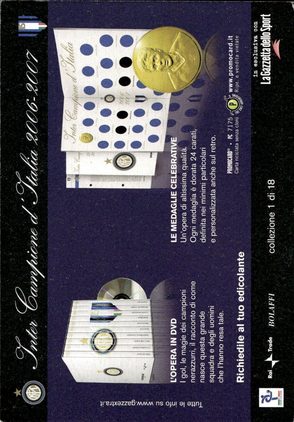 cartolina calciatori Ibrahimovic