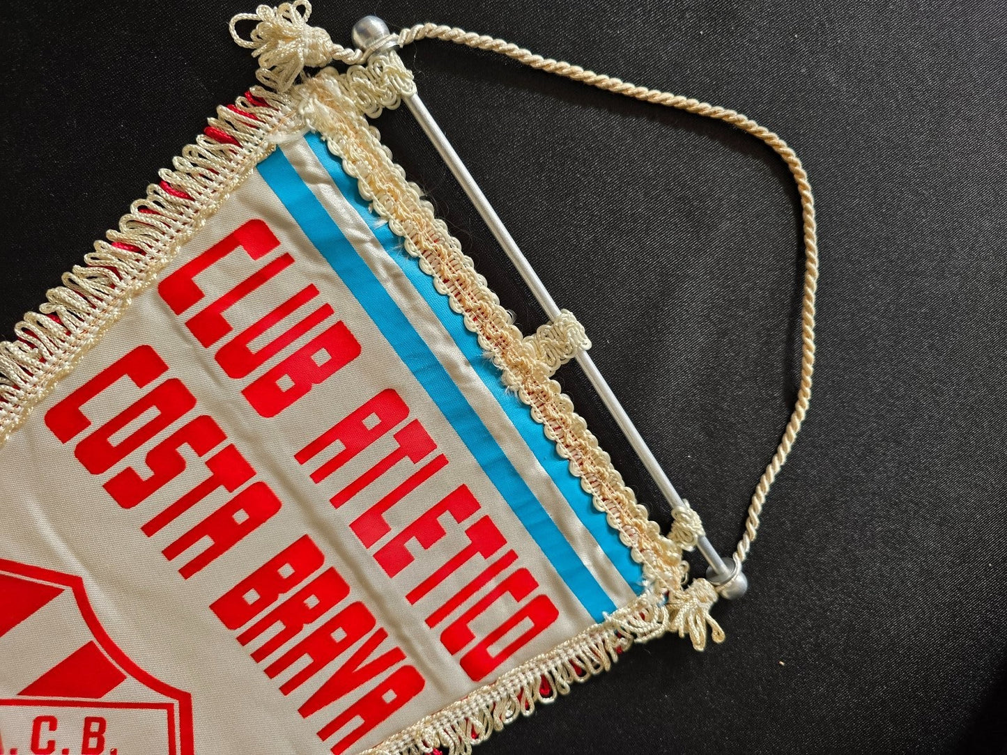 old Gagliardetto pennant banderin Club Atl�tico Costa Brava Gral Pico L.P.