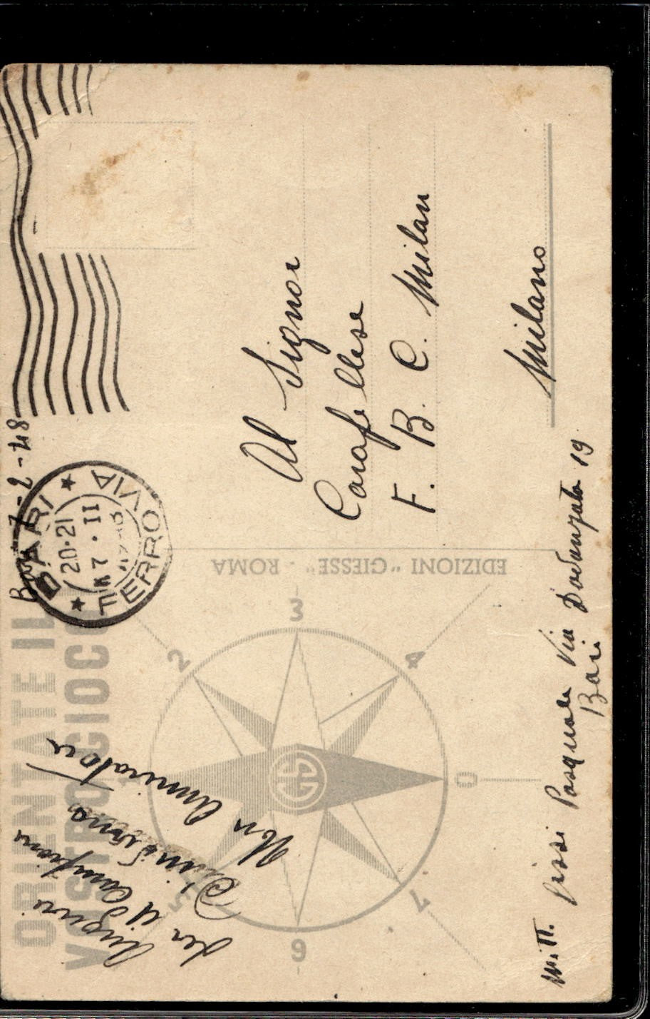 cartolina postcard calcio Carapellese 1948