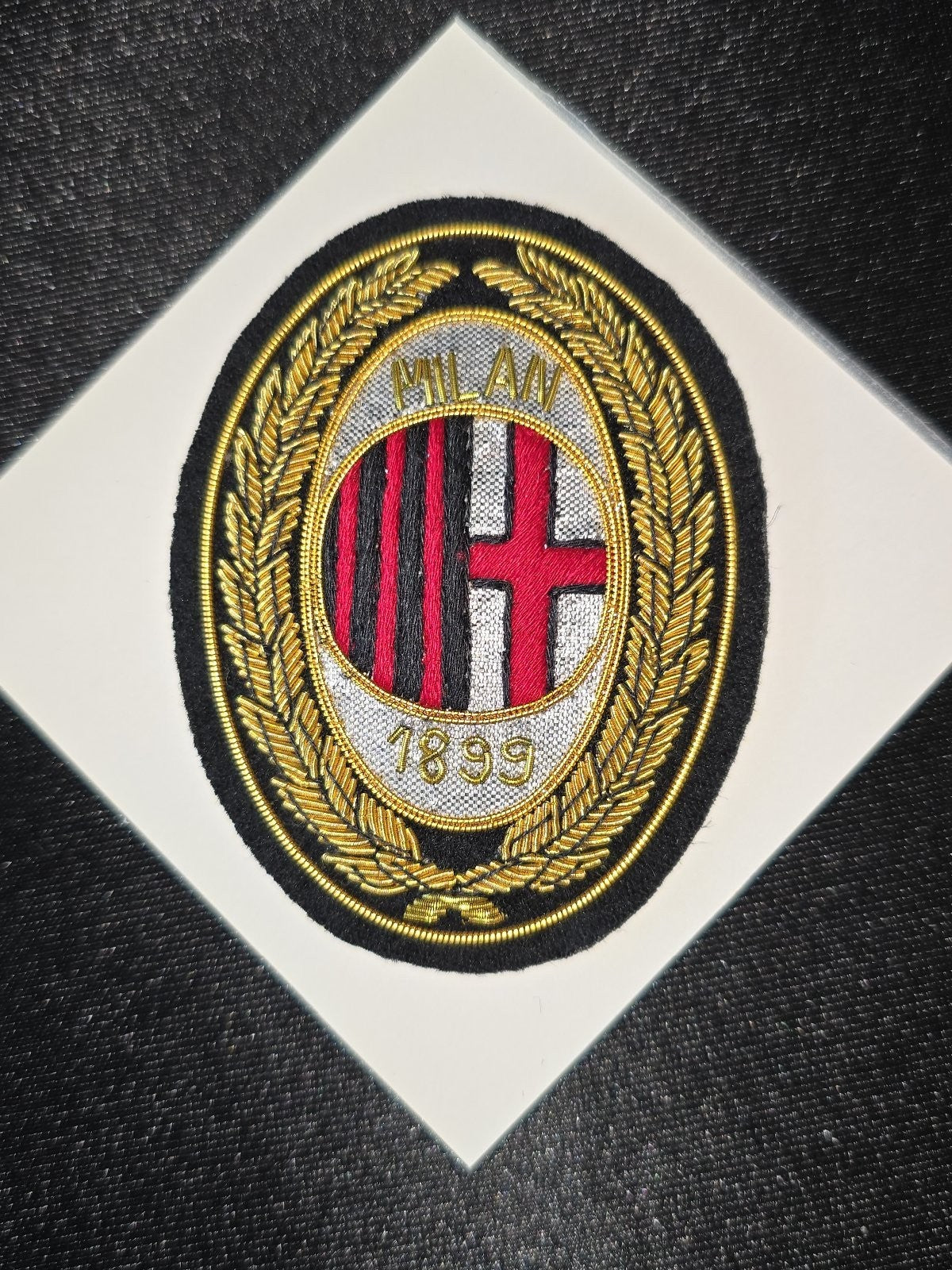 A.C Milan 1899 splendida vecchia toppa patch logo simbolo ricamata