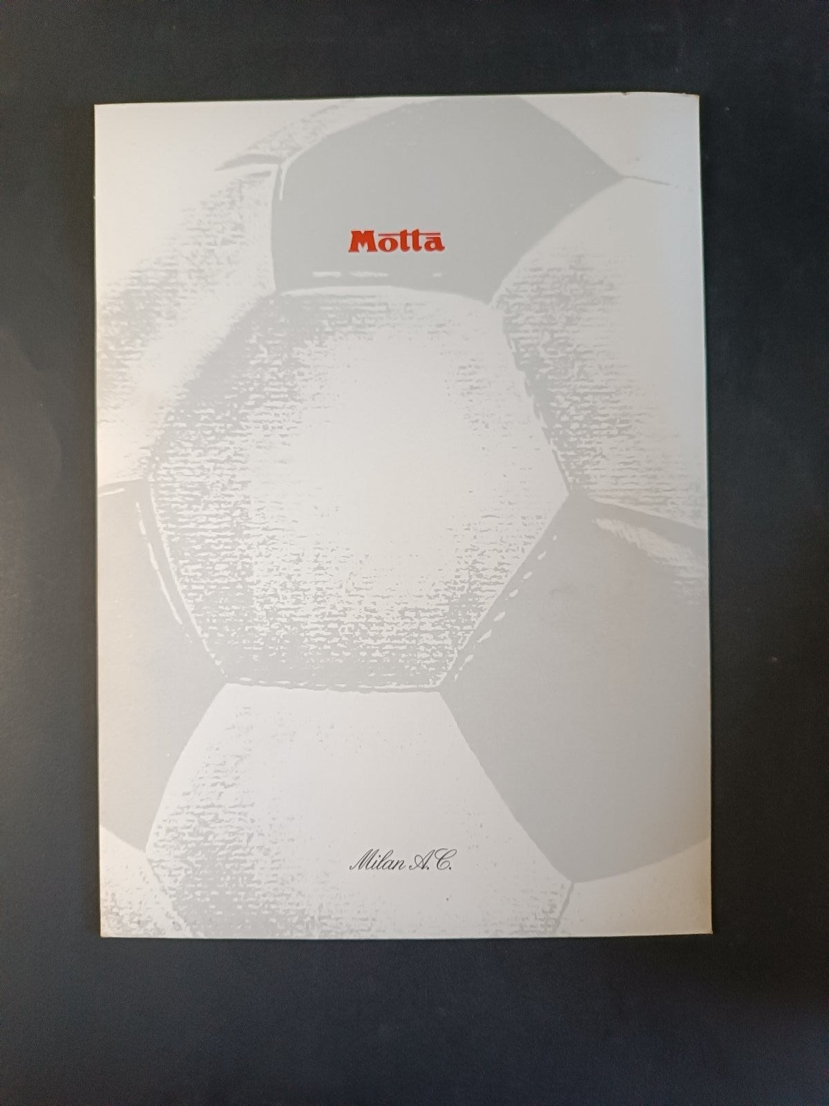 A.C. Milan cartellina sponsor Motta Bianca