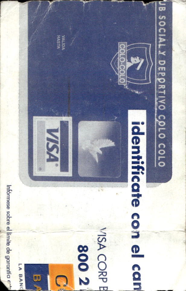 biglietto stadio COLO COLO V/S INDEPENDIENTE