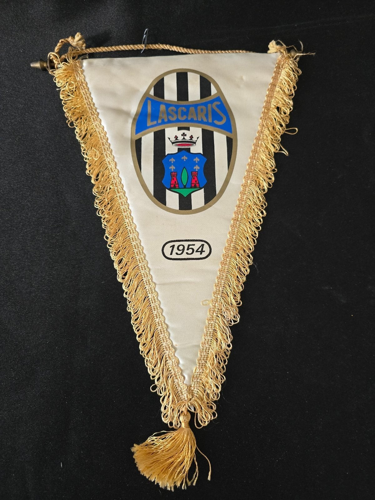old Gagliardetto Pennant G.S.D. Lascaris 1954 Pianezza