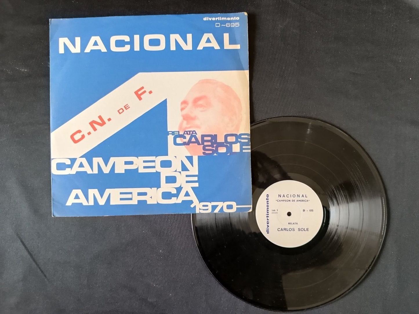 disco 33 giri divertimento nacional relata carlos campeon america