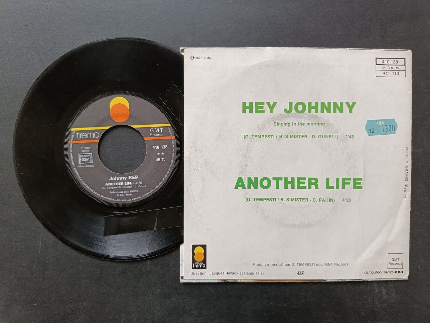 Vinile 45 giri HEY JOHNNY