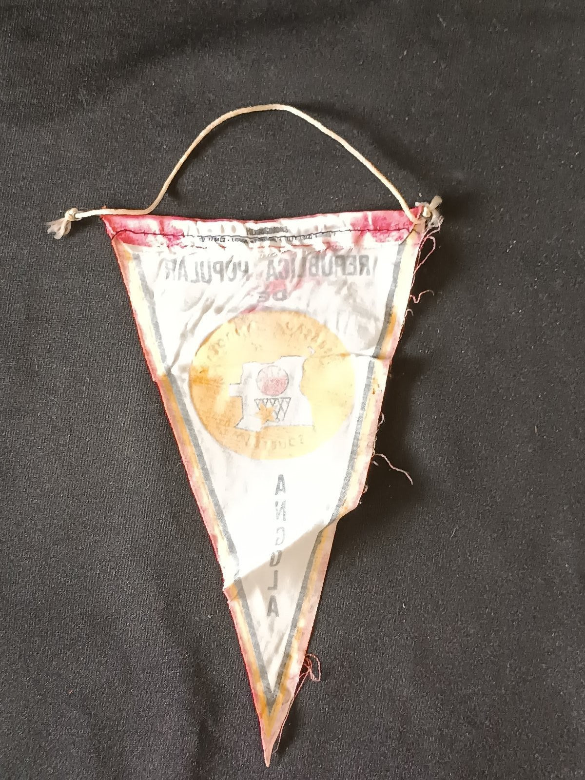 Gagliardetto Pennant Angola Basket Vintage
