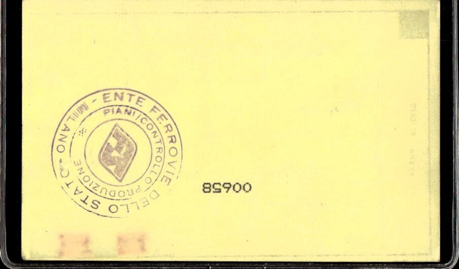 Biglietto Ente Ferrovie dello Stato Milano-Bergamo campionato calcio 1991/92