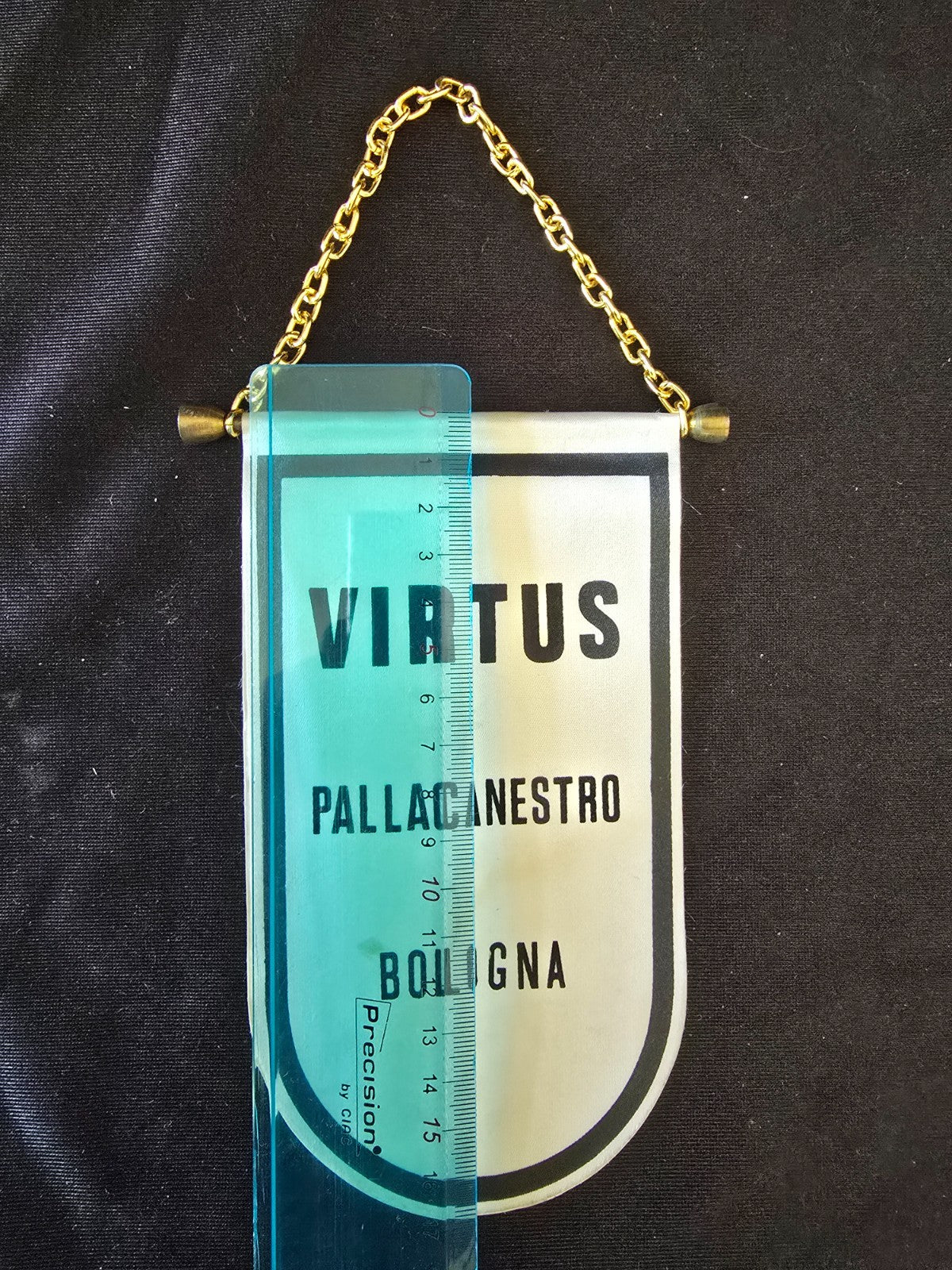VIRTUS Bologna pallacanestro BASKET gagliardetto pennant originale anni 60/70
