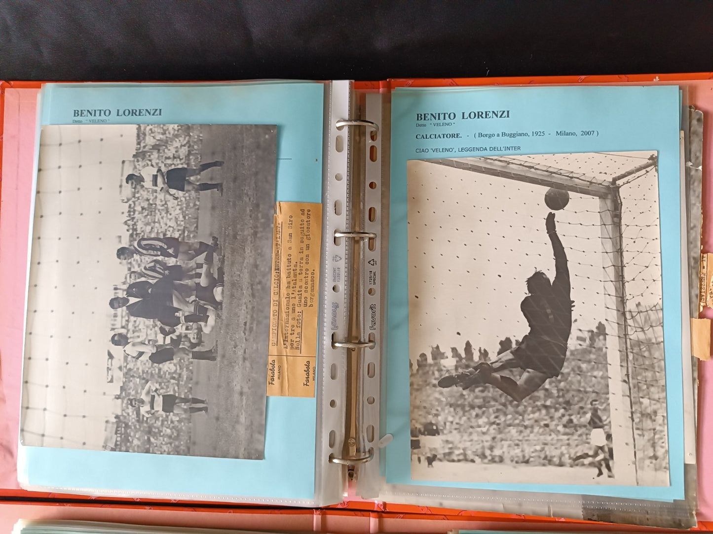 Collezione 314 foto orginali Lorenzi Benito Inter