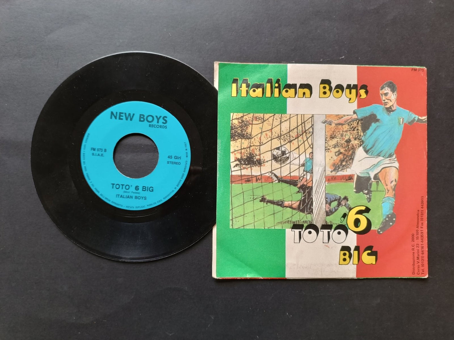 Vinile 45 giri ITALIAN BOYS Toto' 6 grande