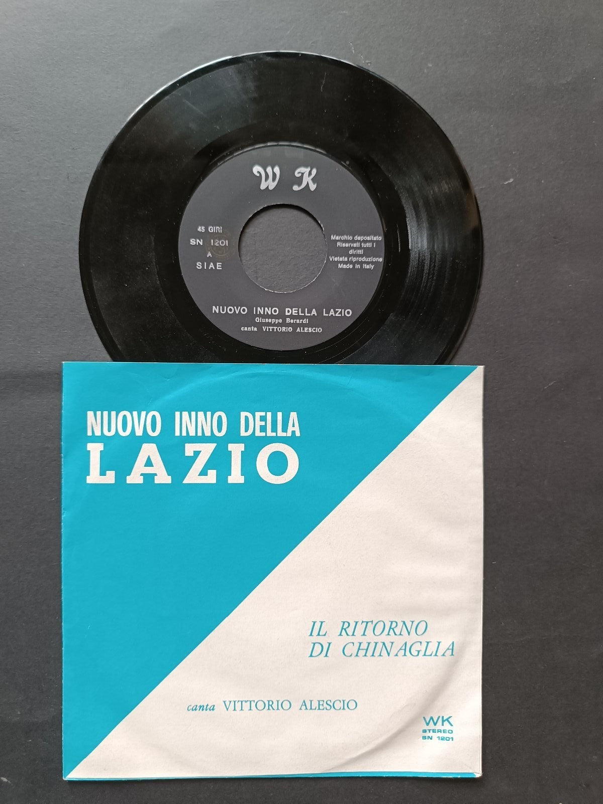 Vinile 45 giri NUOVO INNO DELLA LAZIO