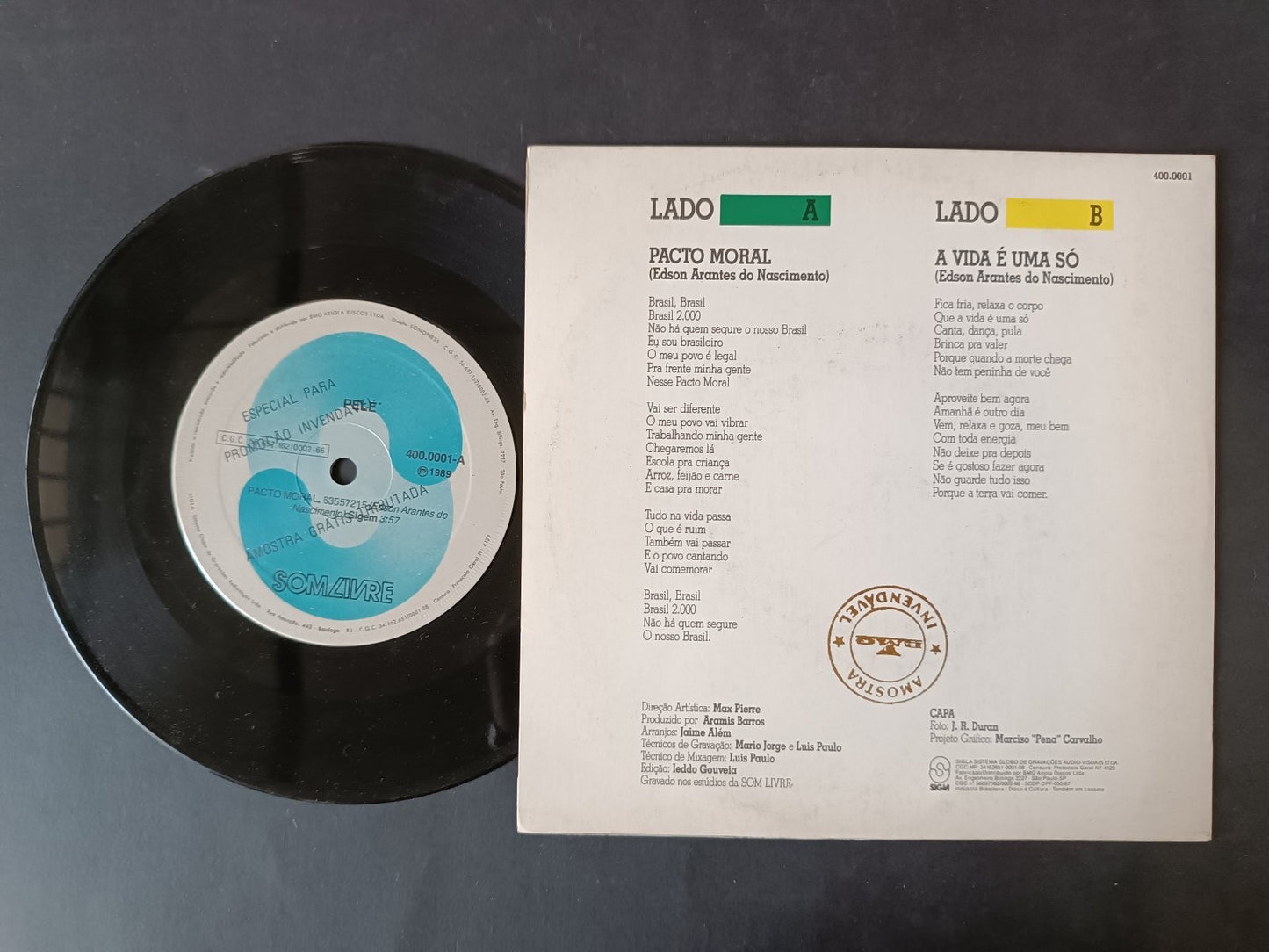 Vinile 45 giri PACTO MORAL Pel�