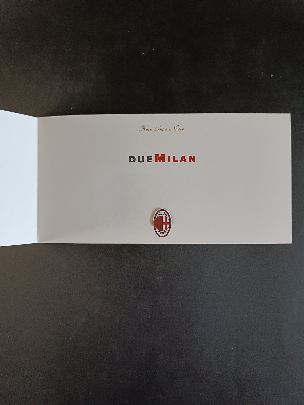 A.c. Milan 1899 biglietto augurale Buon Anno 1999