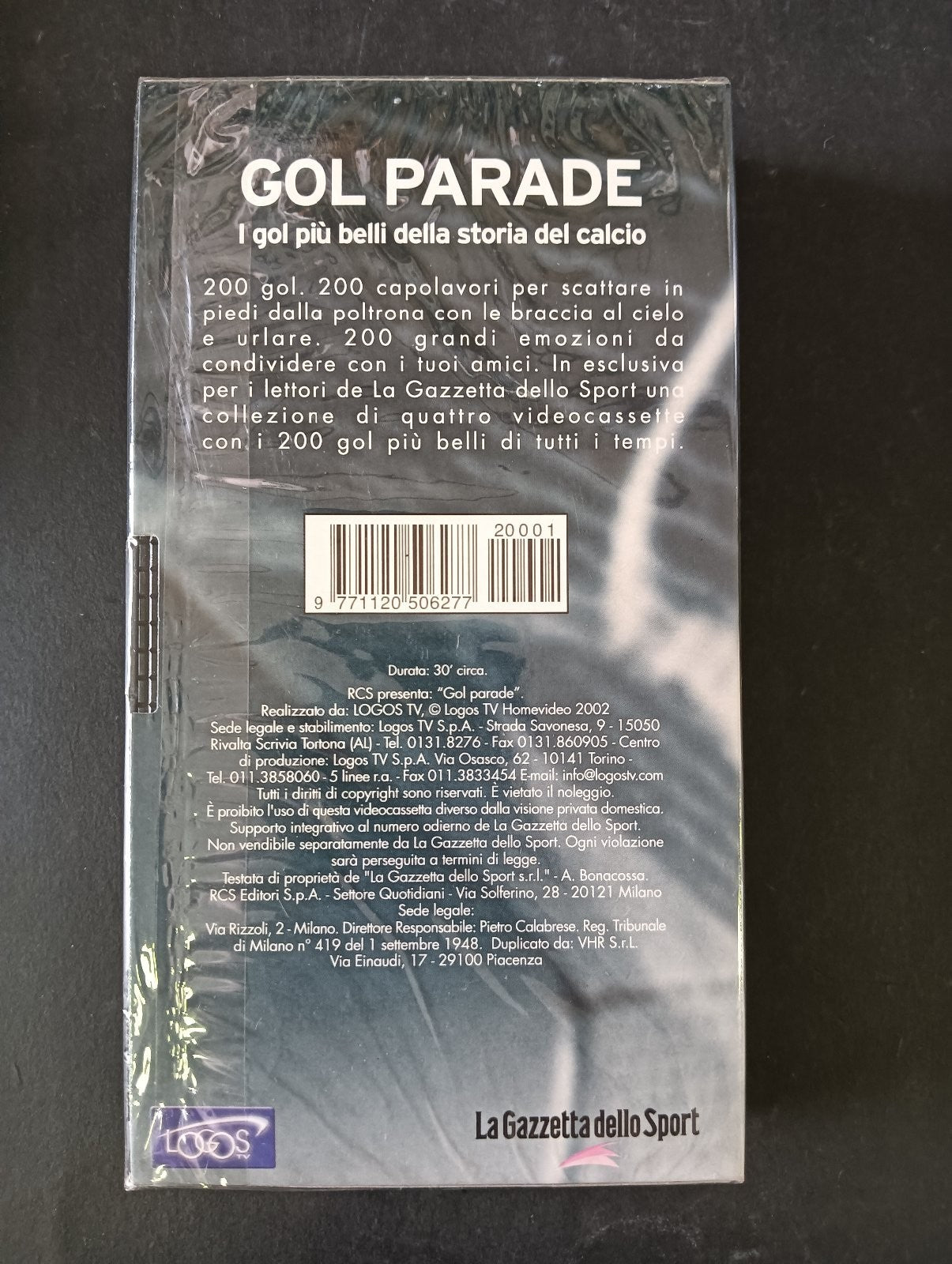VHS GOL PARADE I GOL PIU' BELLI DELLA STORIA DEL CALCIO 200-151 Gazzetta Sport