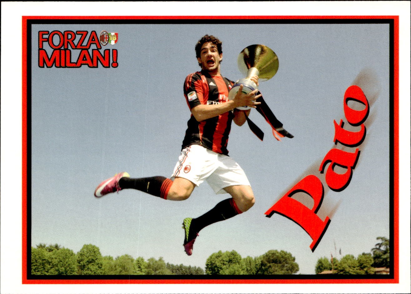 cartolina postcard Calcio Forza Milan 2011 Pato