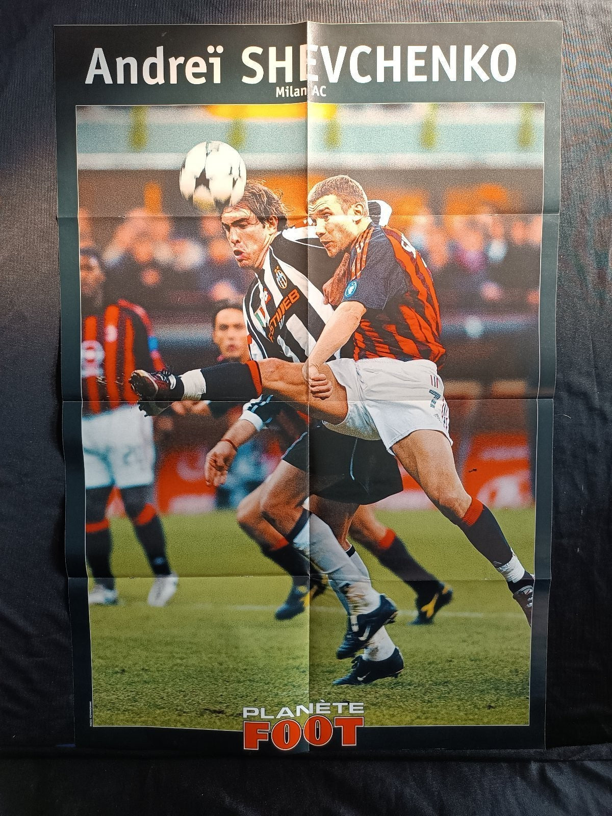 Poster DEL PIERO-TREZEGUET Juventus Planet Foot 100x70 cm