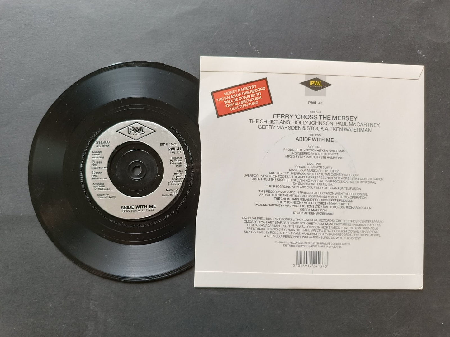 Vinile 45 giri FERRY 'CROSS THE MERSEY