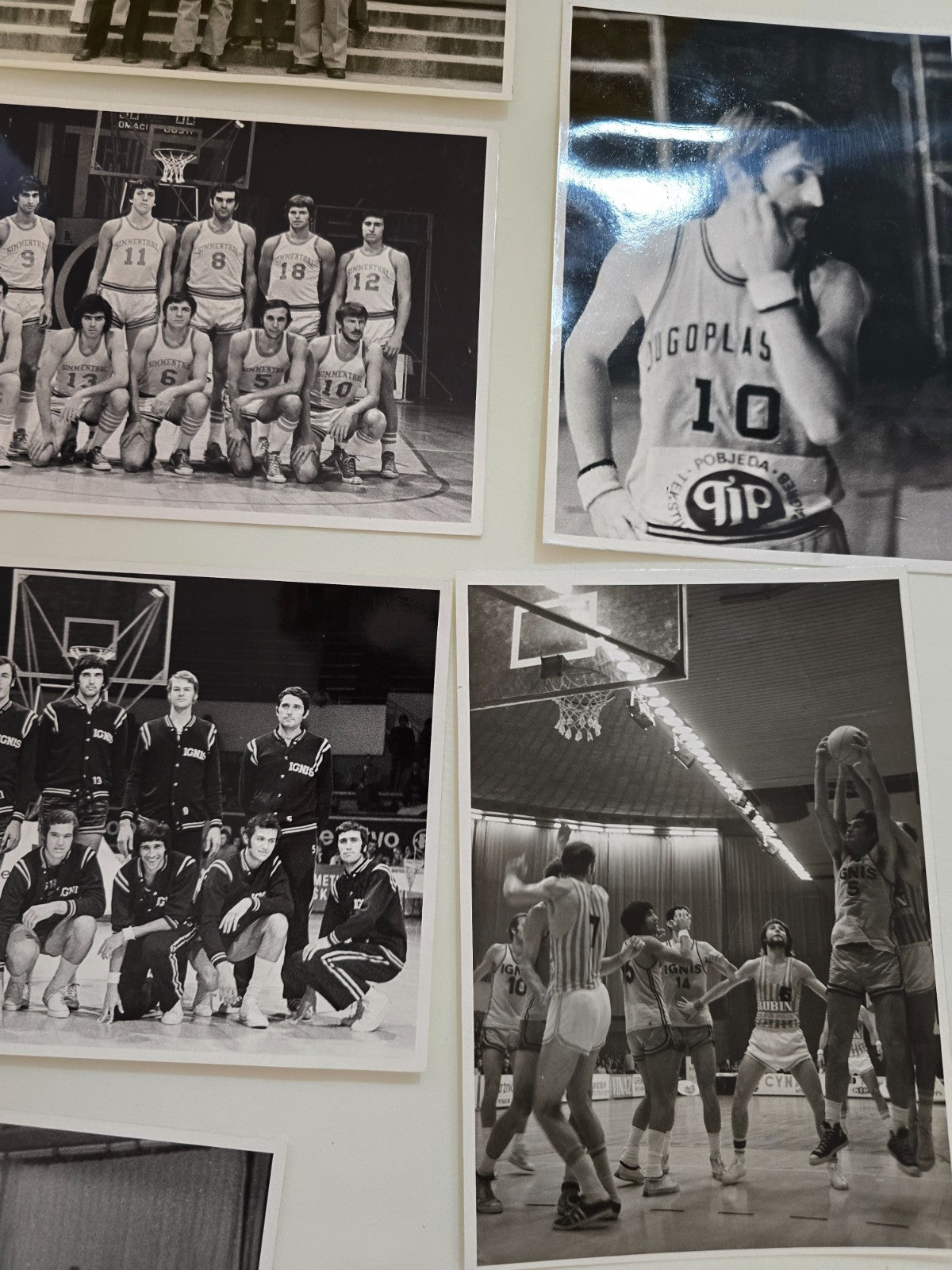 Basket Simmenthal Milano IGNIS Varese Jugoplastika e Rubin varie foto anni 70