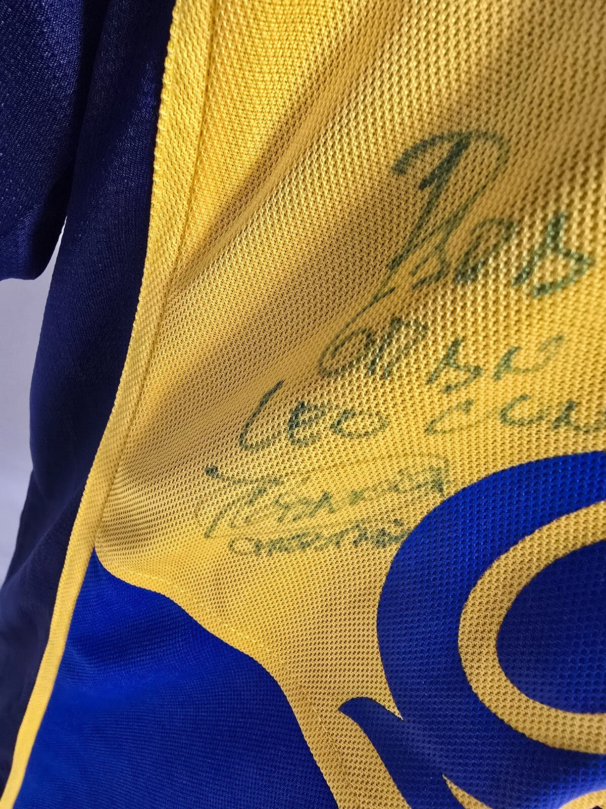 maglia Nike HOME BOCA JUNIORS 2001/2002 nr 21 Gimenez tg L autografata