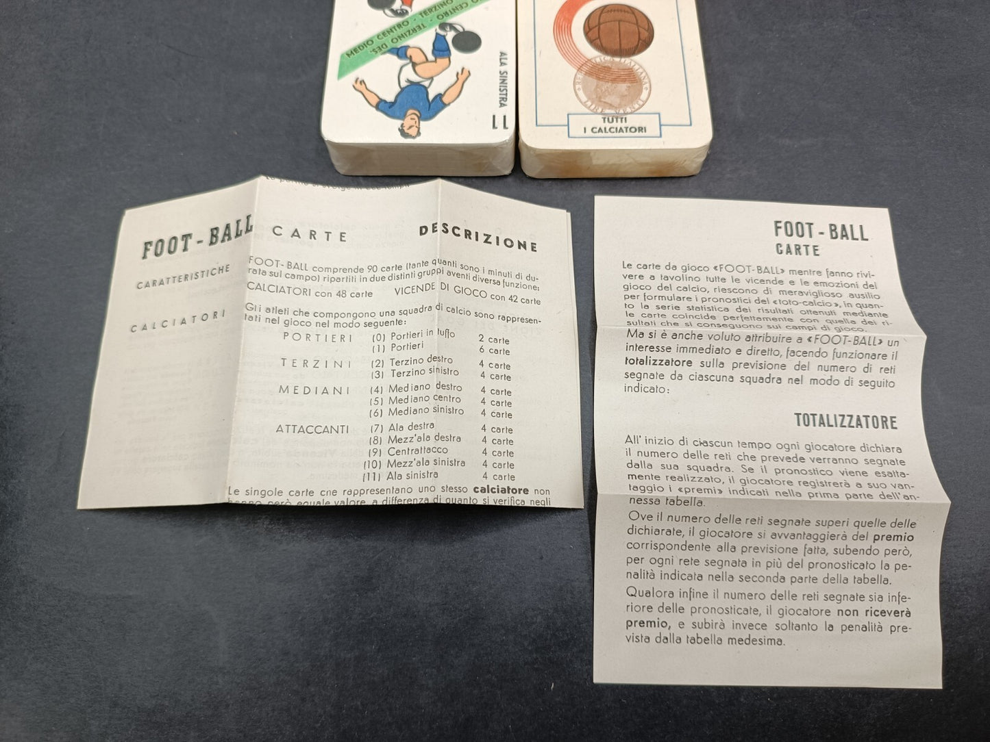 Mazzo carte da gioco Creazione Bertino Football