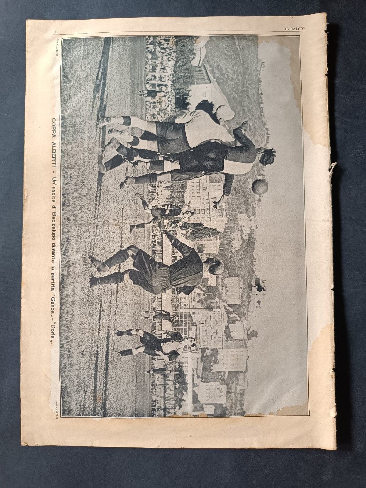 rivista Il Calcio anno 1926 25 settembre numero 4 Coppa Alberti Genoa