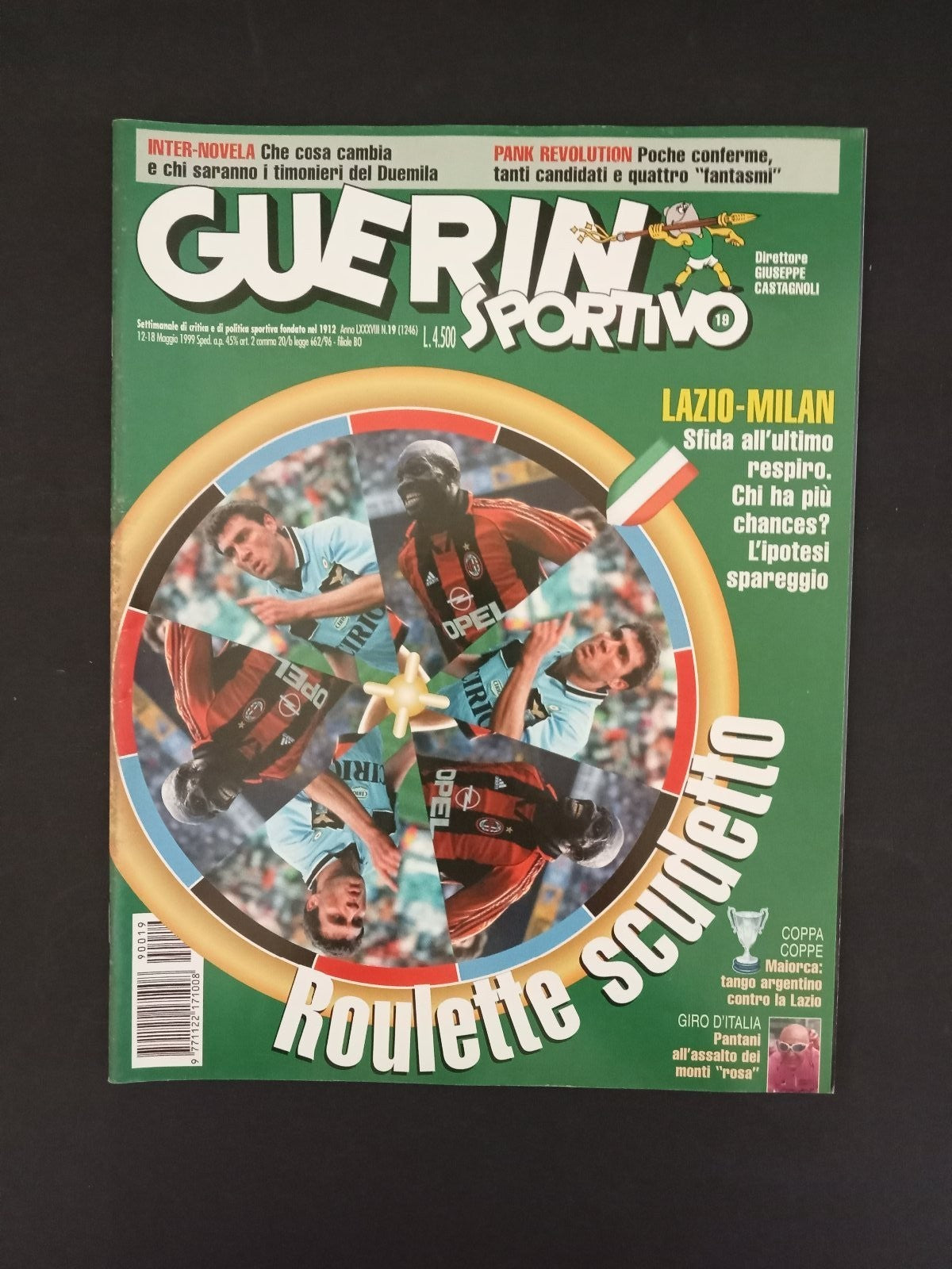 rivista GUERIN SPORTIVO anno 1999 numero 19 - Lazio-Milan (con poster)