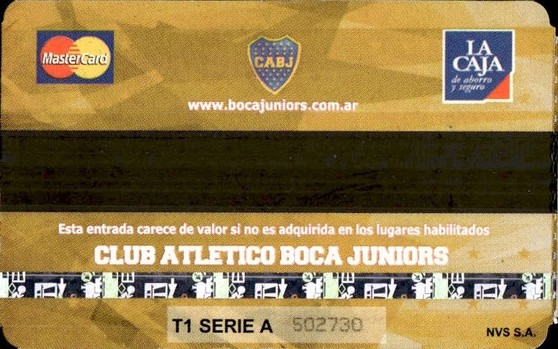 biglietto stadio BOCA JRS VS COBRELOA 502730