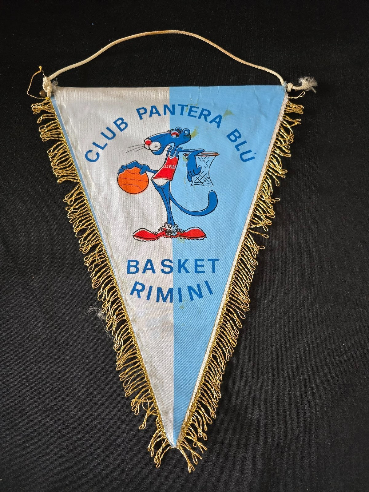 Gagliardetto Pennant CLUB PANTERA BLU Basket Rimini originale