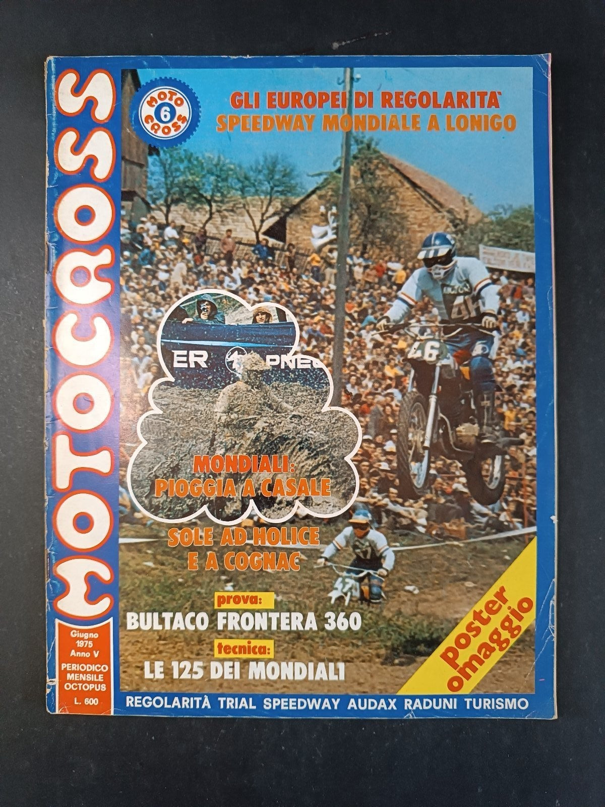 Rivista MOTOCROSS numero 6 anno 1975 - Mondiali a Casale (senza poster)