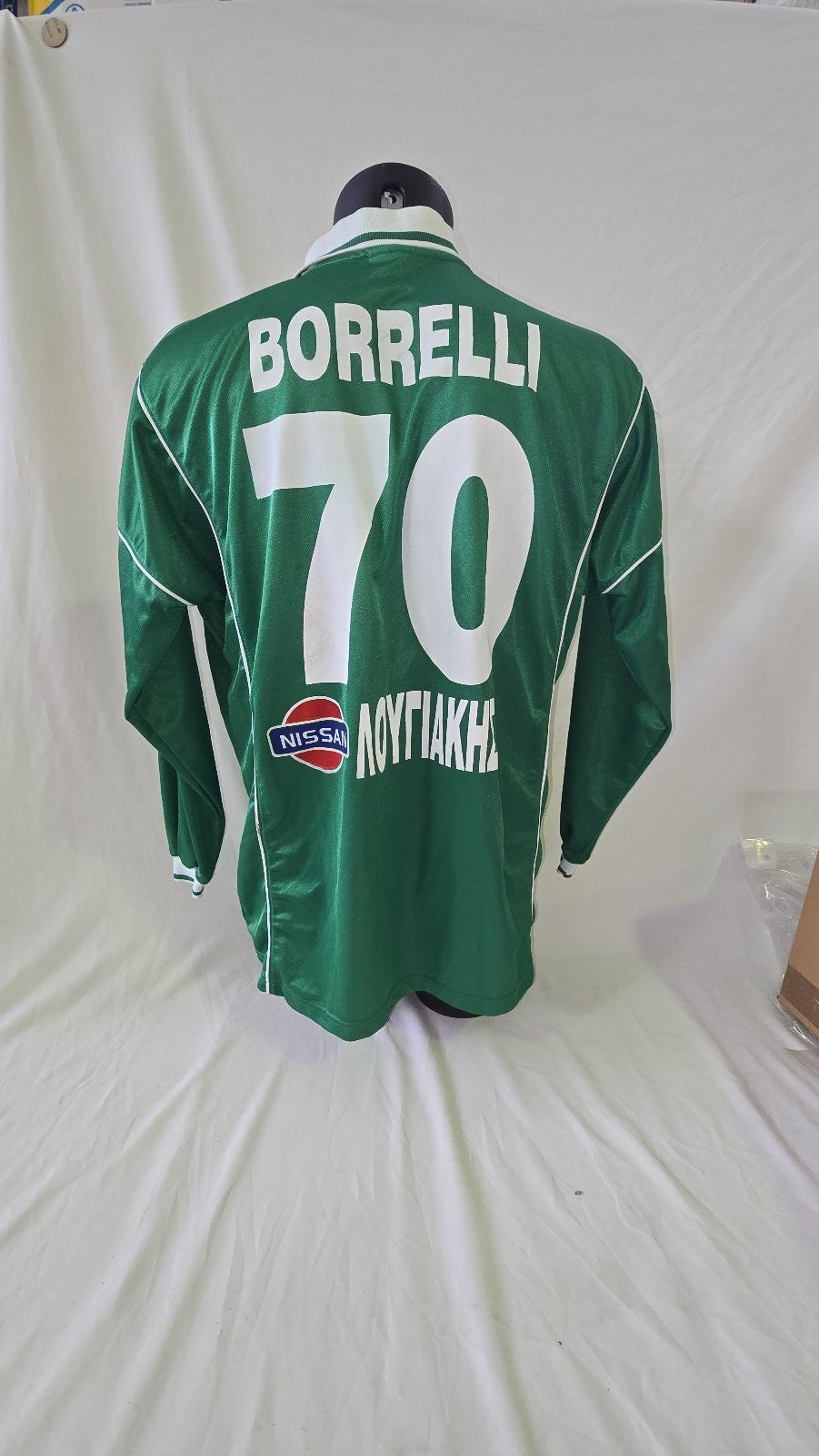 Maglia Calcio camiseta match worn Diadora Akrat?tos nr70 Jos� Borrelli tg XXL 1
