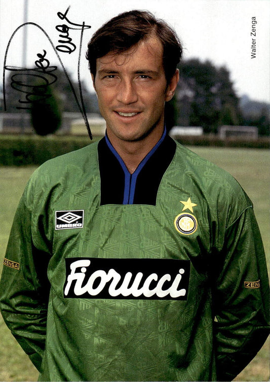 Cartolina Inter Walter Zenga con autografo stampato