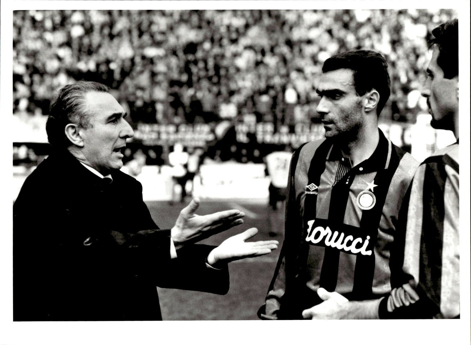 fotografia originale Inter Bagnoli Bergomi Ferri in campo