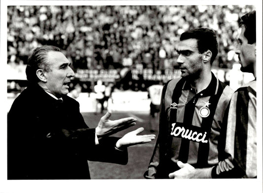 fotografia originale Inter Bagnoli Bergomi Ferri in campo