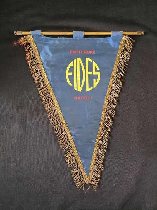 Gagliardetto Pennant  FIDES PARTENOPE NAPOLI basket originale anni 70