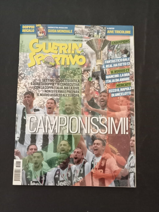 rivista GUERIN SPORTIVO anno 2008 numero 7 - 7smo Scudetto Juve (con poster)