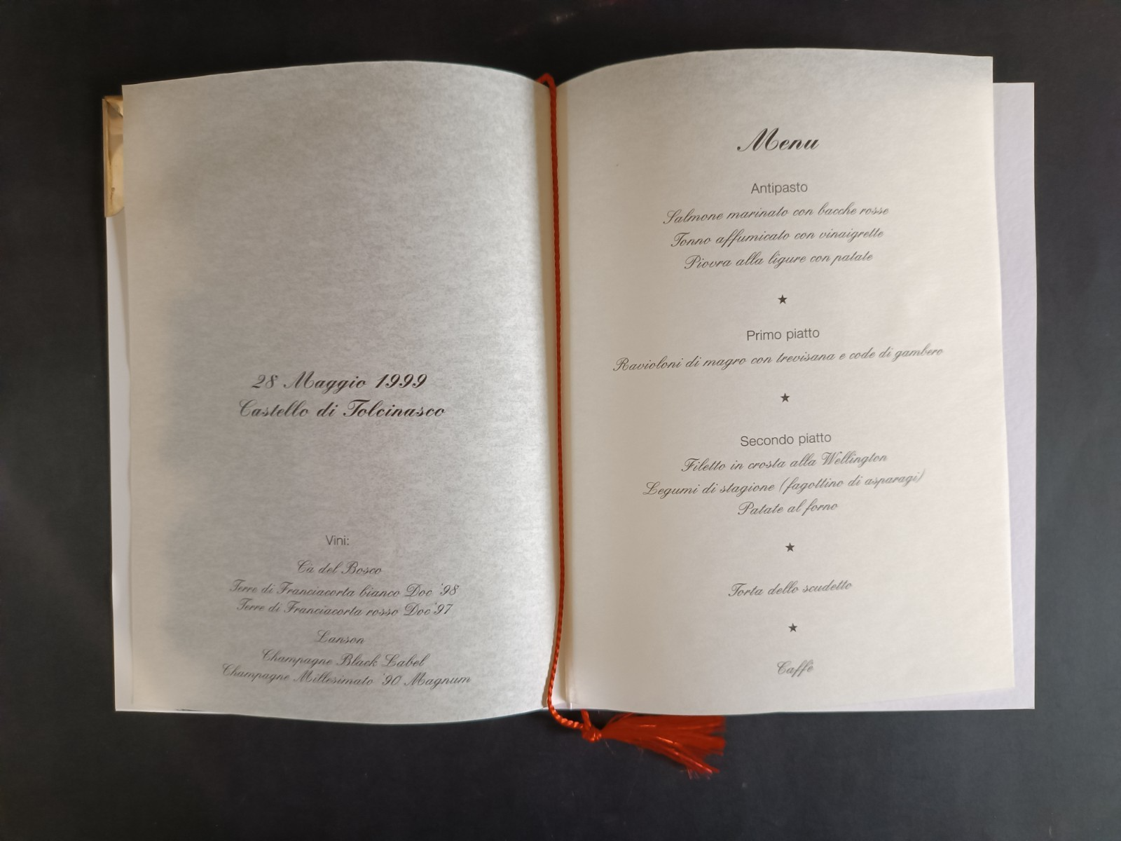 MENU festa 16 scudetto MILAN con foto e ferma foto personalizzato in argento