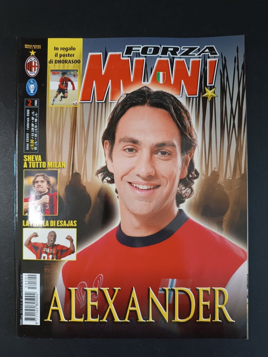 rivista FORZA MILAN - anno 2005 - n 2 Alexander (con poster)
