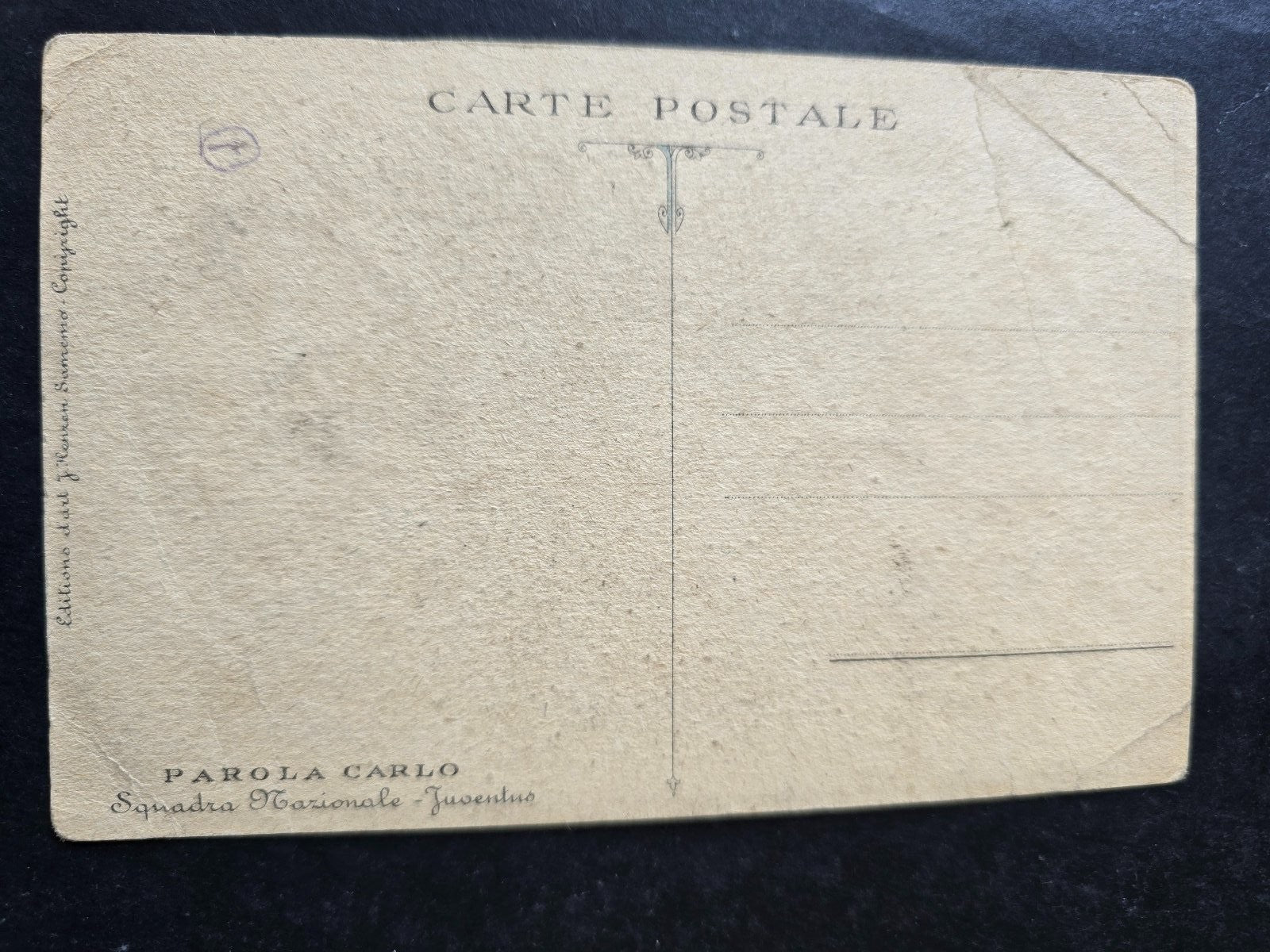 cartolina calciatori anni 60 originale Carlo Parola Juventus Nazionale