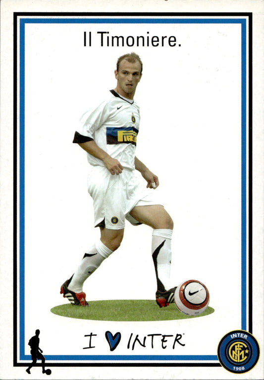 cartolina calciatori Inter Cambiasso il timoniere