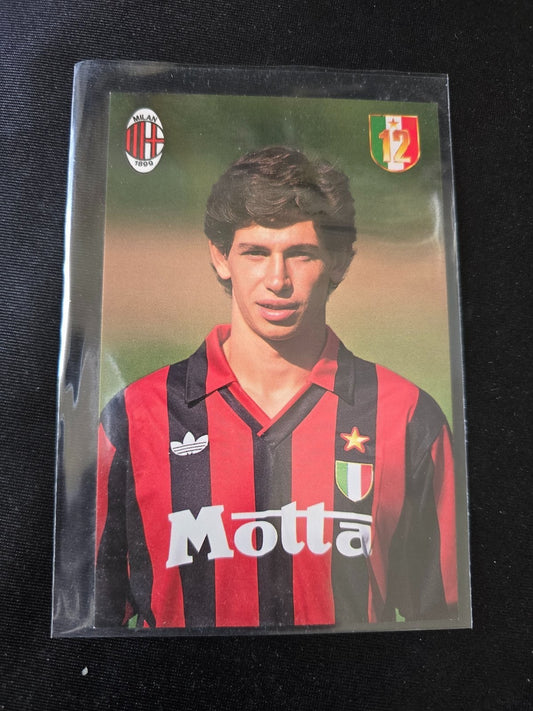 A.C. Milan 1899  cartolina  con annullo 12� scudetto 1991/92 Demetro Albertini