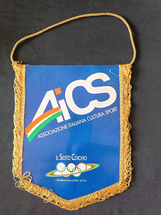 Gagliardetto Pennant AICS Associazione Italiana Cultura Sport Il Sesto Cerchio