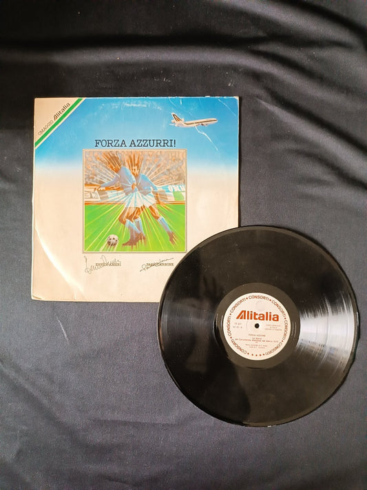 disco 33 giri omaggio alitalia forza azzurri enrico ameri disco omaggio