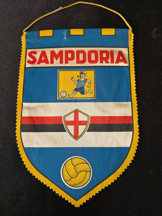 old Gagliardetto Pennant  SAMPDORIA calcio
