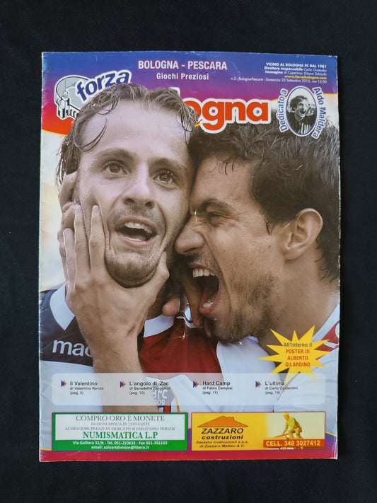 rivista FORZA BOLOGNA numero 2 - 2012 - Gilardino con poster