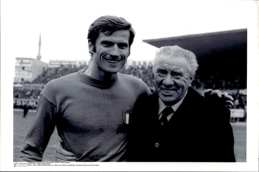 Foto Ferruccio Valcareggi e Giacinto Facchetti