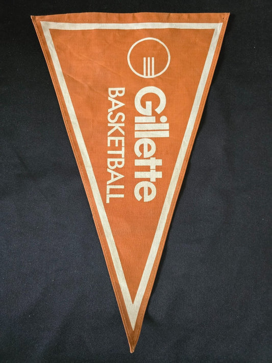 Gagliardetto Pennant  GILLETTE  Basket toreno anni 70/80