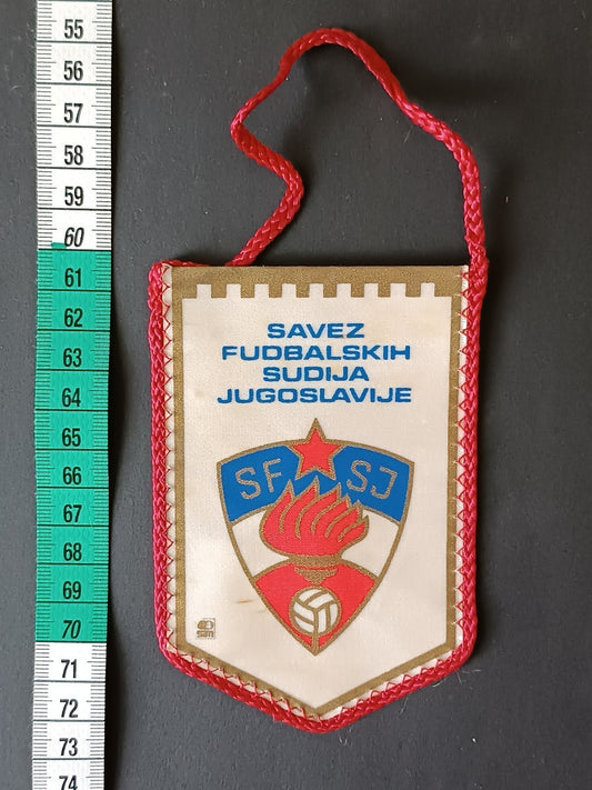 gagliardetto Pennant calcio Savez Fudbalskih Sudija Jugoslavije SFSJ